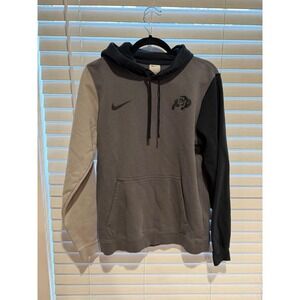 Nike Colorado Buffaloes CU Boulder‎ Hoodie Grey Black Colorblock Mens Small